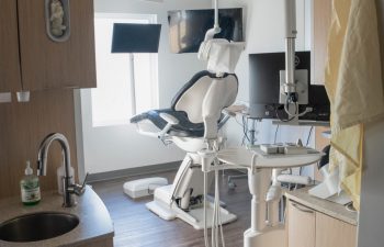 A treatment room at SmileBuilders, Inc. Cosmetic, Surgical and General Dentistry.